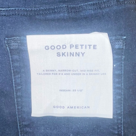 NWT Good American Good Petite skinny jeans - Picture 4 of 4